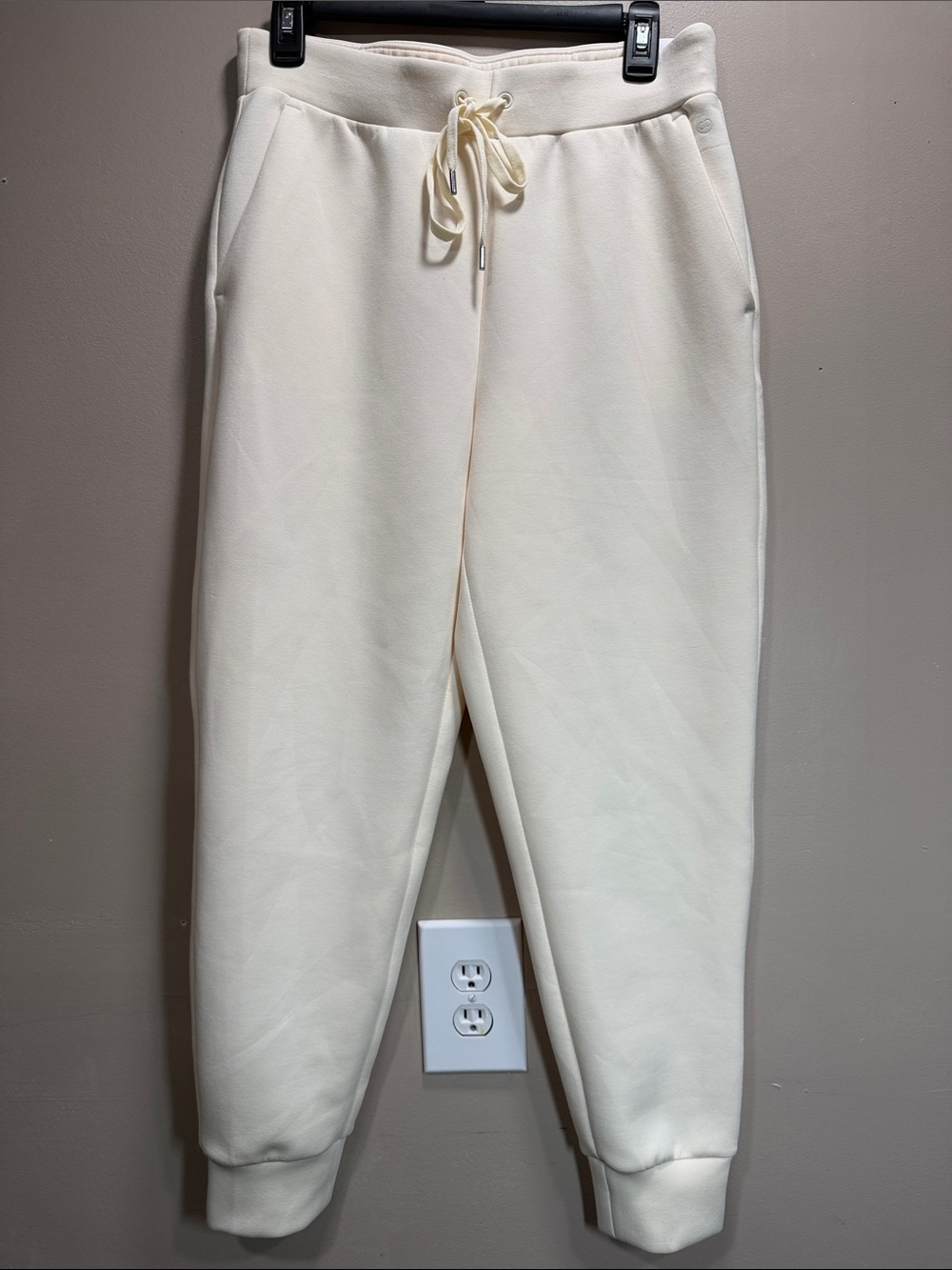 NEW CALIA Soft joggers small Cream Drawstring Joggers